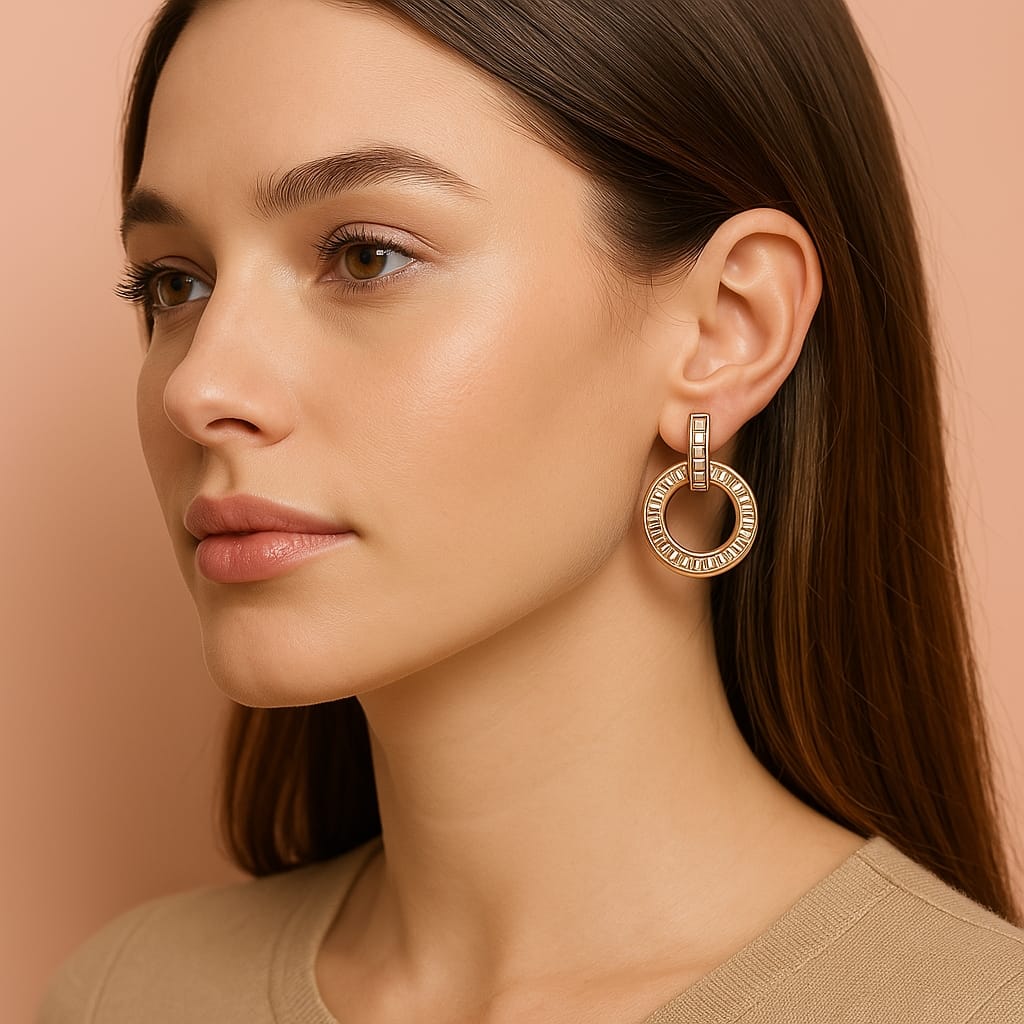 Ear Studs Rose Gold Plating – Stylish and Elegant Accessory for Every Occasion - Arshia Creations