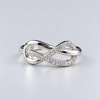 925 Sterling Silver Adjustable Infinity Toe Ring for Women