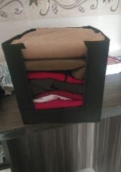 Cloth Organizer - Non Woven Foldable Cloth Organizer ( Pack of 3) - Arshia Creations