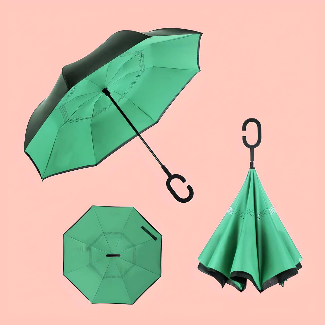 Double Layer Inverted Reversible Umbrella (Multicolor) - Arshia Creations