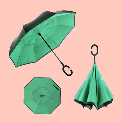 Double Layer Inverted Reversible Umbrella (Multicolor) - Arshia Creations