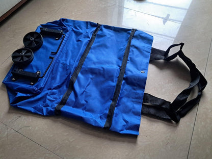 Foldable Light Weight Polyester Shopping Trolley Bag for Vegetables, Grocery, Travel Dual Wheel Waterproof Trolley Bag (Multicolor) - Arshia Creations