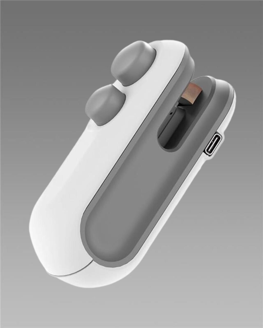 Portable Mini Sealing Machine 2 in 1 USB Rechargeable Magnetic Bag Sealer Heat Seal with Cutter - Arshia Creations
