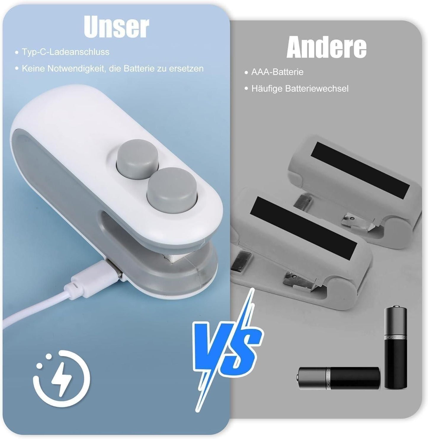 Portable Mini Sealing Machine 2 in 1 USB Rechargeable Magnetic Bag Sealer Heat Seal with Cutter - Arshia Creations