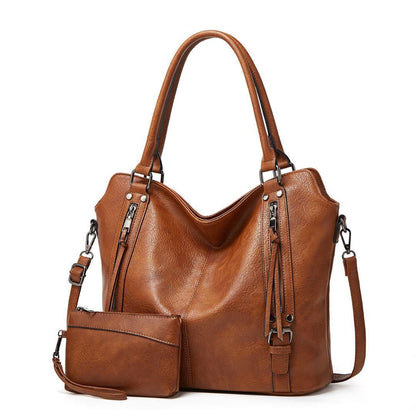 Tote Bags For Women PU Leather Hobo Bags for Women Purse Stylish 2 in 1 Handbags with Shoulder Strap Ladies Office Bag - Arshia Creations