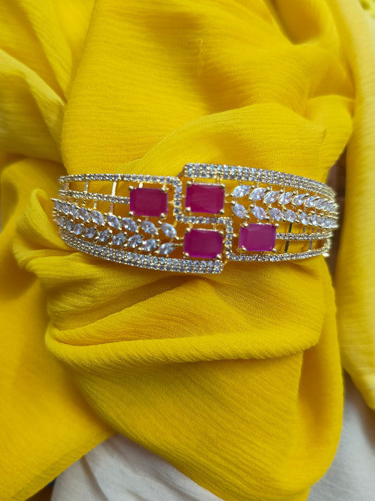 American Diamond Gold plated Bracelet