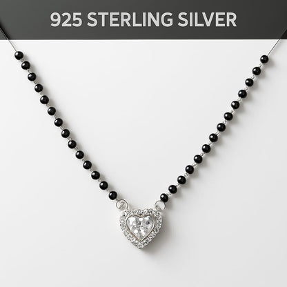 92.5 Silver Zircon Radiant Mangalsutra