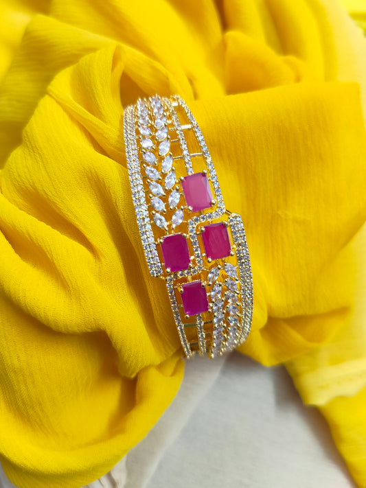 American Diamond Gold plated Bracelet