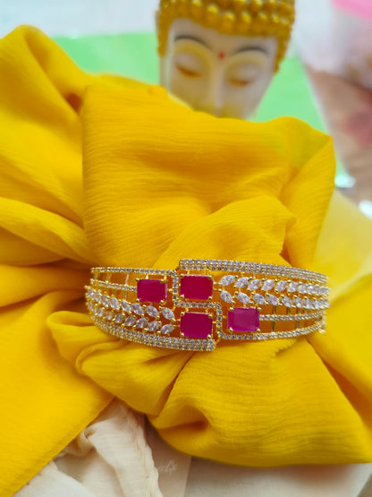 American Diamond Gold plated Bracelet